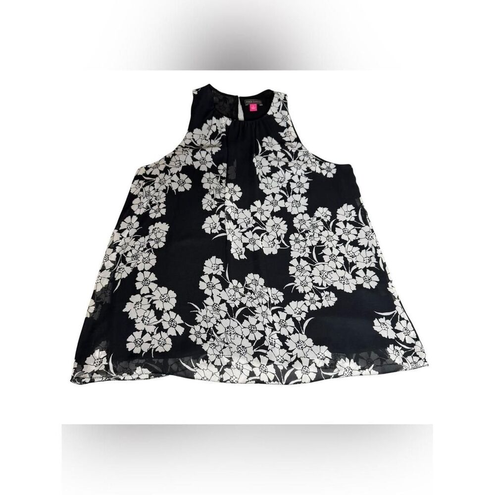Vince-camuto Women's Black and White Blouse
